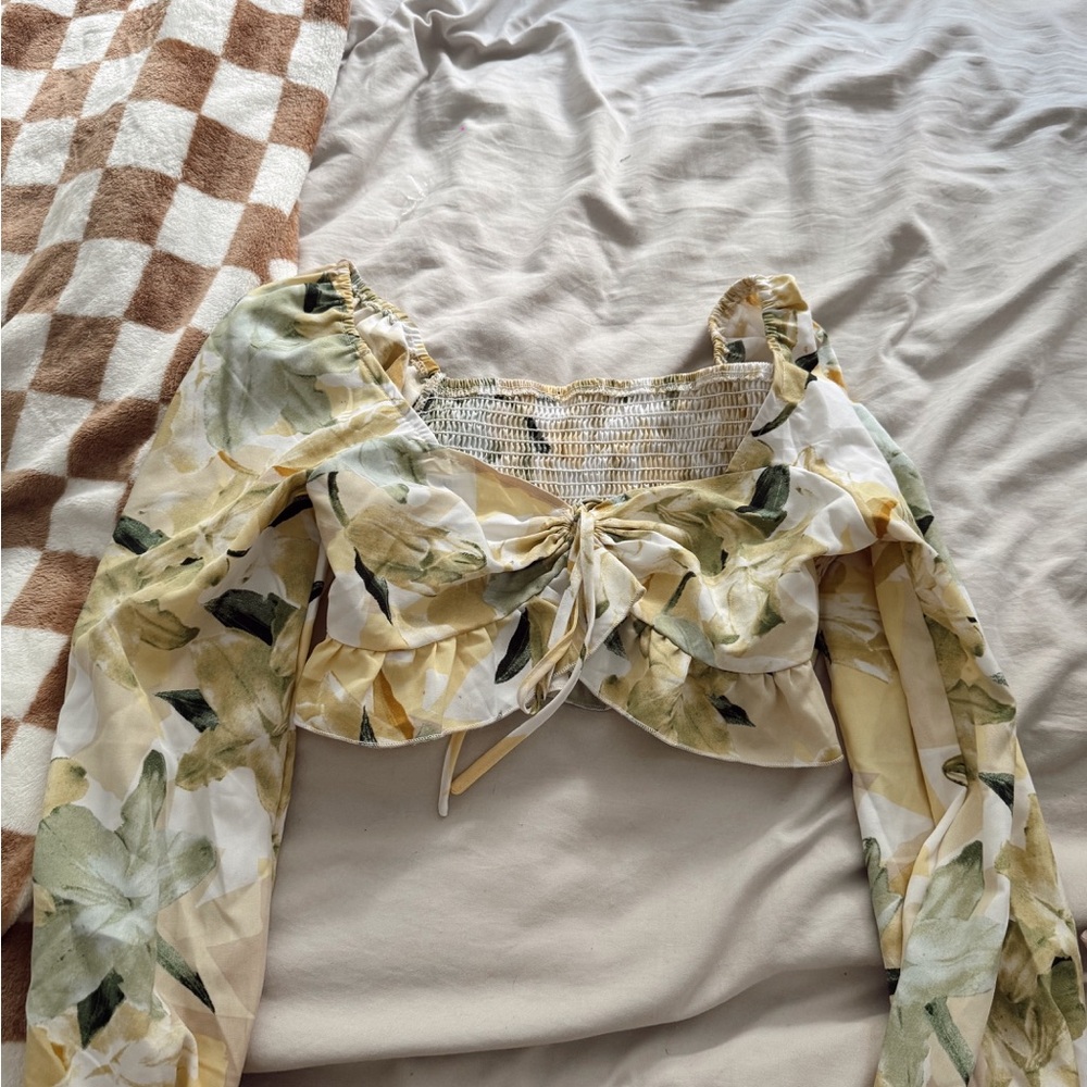 Floral Smocked Women's Top